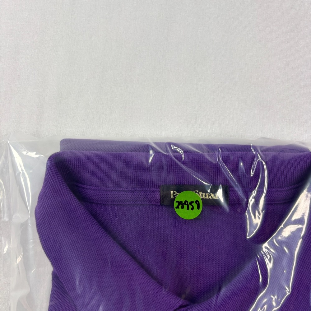 Paul Stuart Polo Shirt Men XL Purple Slim Fit Pima Cotton Stretch Preppy - Picture 10 of 10
